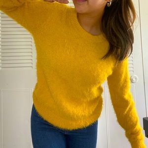 Fuzzy Yellow Sweater